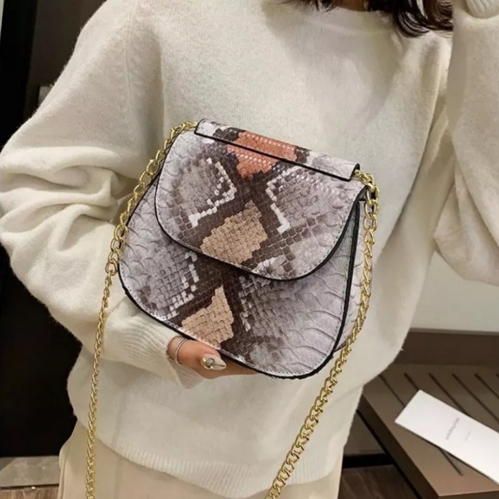 Sale!Snake Print Crossbody Shoulder Bag Women💕🆕️